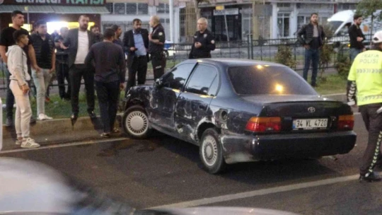 Kazayı unutup kavgaya tutuştular