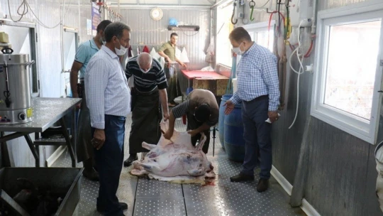 Keskin, hayvan pazarını ziyaret etti