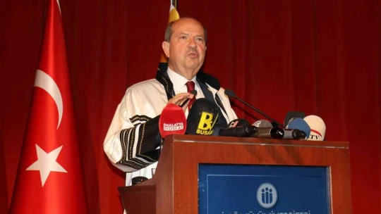 KKTC Cumhurbaşkanı Tatar: 'Resmen çarpışıyoruz, çünkü karşımızdakiler haydut'
