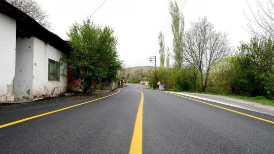 Konak-Tecde bağlantı yolunda çalışmalar tamamlandı