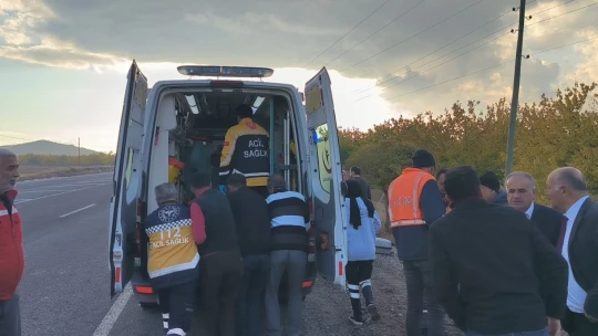 Kontrolden çıkan araç kayısı bahçesine uçtu: 1 yaralı