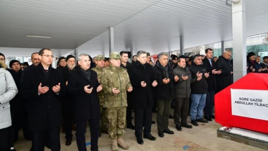 Kore Gazisi Tilbaç, son yolculuğuna uğurlandı