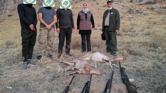 Koruma altındaki yaban keçilerini avlayan 4 kişiye 127 bin 526 lira ceza