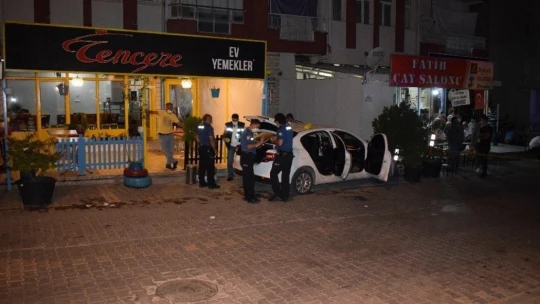 Kurşunlanan sürücü kaza yaptı