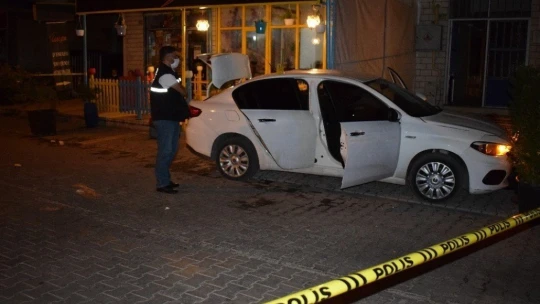 Kurşunlanan sürücü kaza yaptı