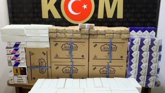 Malatya'da 100 bin adet makaron ele geçirildi