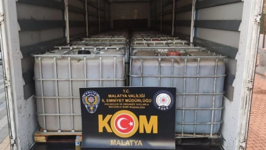 Malatya'da 25 bin litre kaçak akaryakıt ele geçirildi