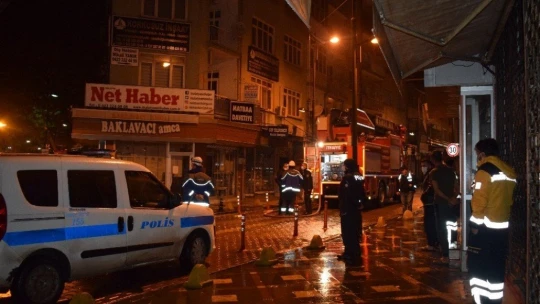 Çatı katında yangın çıktı