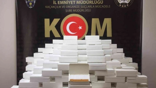 Malatya'da 50 bin adet makaron ele geçirildi