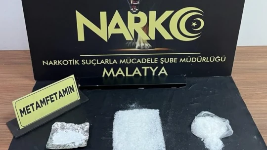 Malatya'da 6 kilo 150 gram metamfetamin ele geçirildi