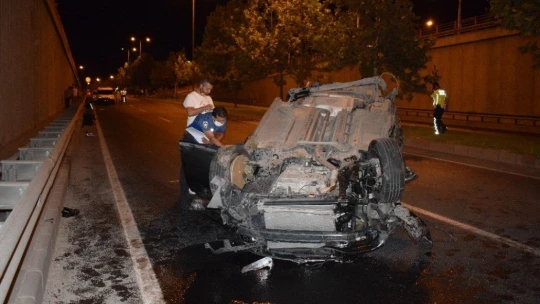 Malatya'da alt geçitte feci kaza: 2 ağır yaralı