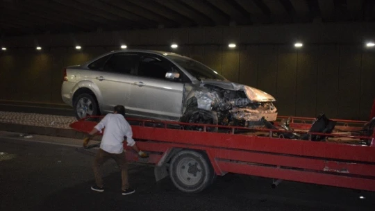 Malatya'da alt geçitte trafik kazası