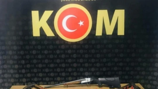 Malatya'da baston görünümlü silah ele geçirildi