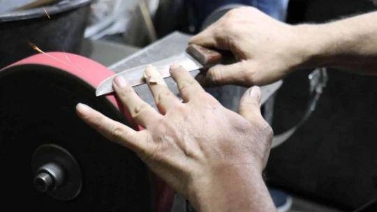 Malatya'da bıçak ustalarının bayram mesaisi başladı