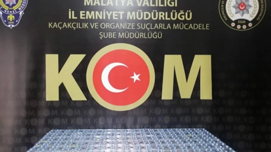 Malatya'da çok sayıda gümrük kaçağı ürün yakalandı