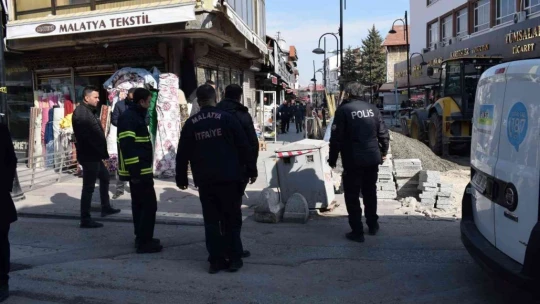 Malatya'da doğalgaz borusu patladı
