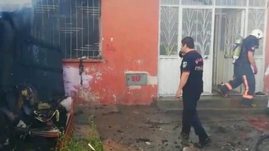 Malatya'da ev yangını