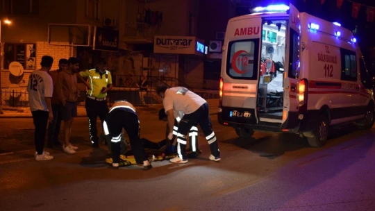 Malatya'da hafif ticari araçla çarpışan motosiklet sürücüsü yaralandı