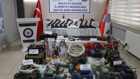 Malatya'da hırsızlık çetesine operasyon: 12 gözaltı