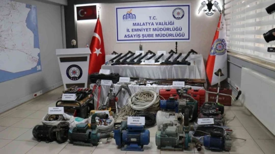 Malatya'da hırsızlık çetesine operasyon: 12 gözaltı