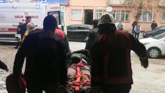 Malatya'da inşaatta düşen bir kişi yaralandı