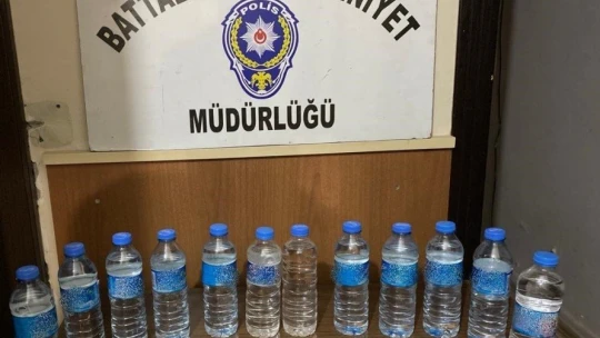 Malatya'da kaçak alkol ve sigara operasyonu