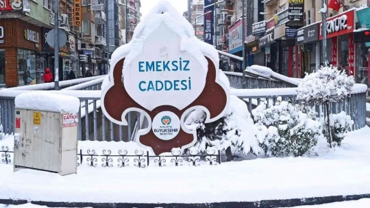 Malatya'da kar yağışı etkili oldu