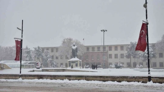 Malatya'da kar yağışı kartpostallık görüntüler oluşturdu