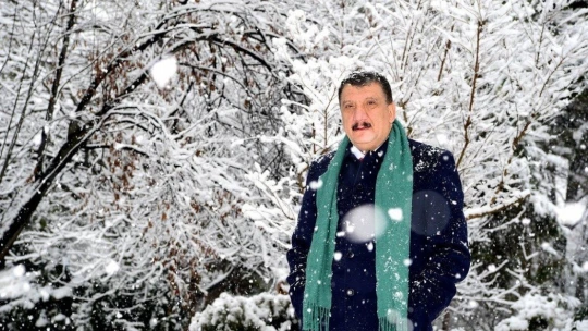 Malatya'da kar yağışı sonrası kartpostallık manzaralar oluştu