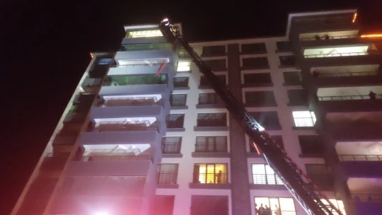 Malatya'da korkutan çatı yangını