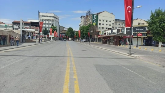 Malatya'da LGS kısıtlamasında sokaklar boş kaldı