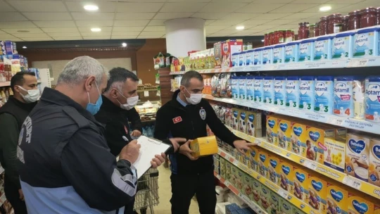 Malatya'da market denetimleri son sürat devam ediyor