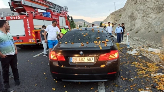 Malatya'da otomobil ile çapa motoru çarpıştı