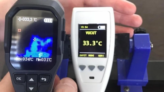 Malatya'da, pandemi dönemi için yerli ve milli ateş ölçer geliştirildi