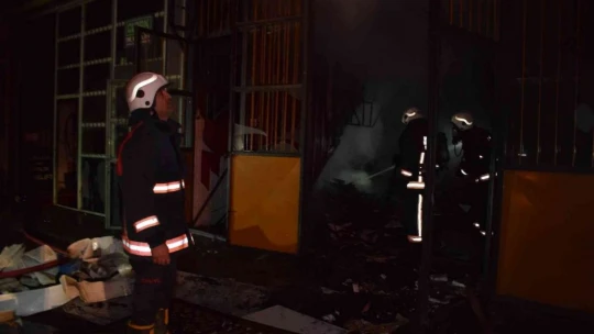 Malatya'da sanayi sitesinde korkutan yangın