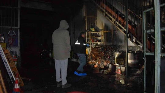 Malatya'da sanayi sitesinde korkutan yangın