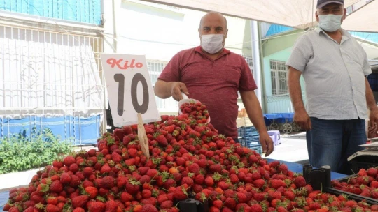 Malatya'da semt pazarı kuruldu
