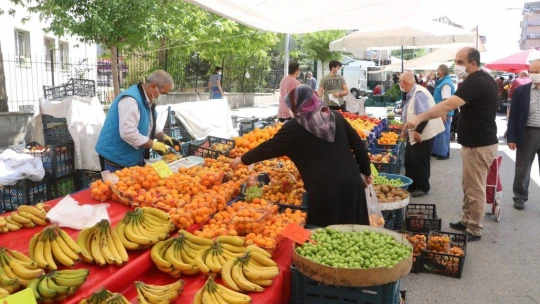 Malatya'da semt pazarı kuruldu