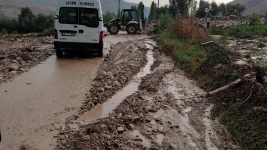 Malatya'da taşan dere sele neden oldu