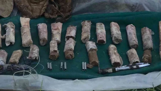 Malatya'da terör örgütüne ait çok sayıda patlayıcı ele geçirildi