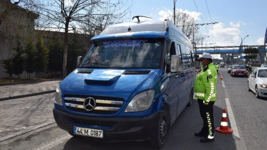 Malatya'da toplu taşımalar denetlendi
