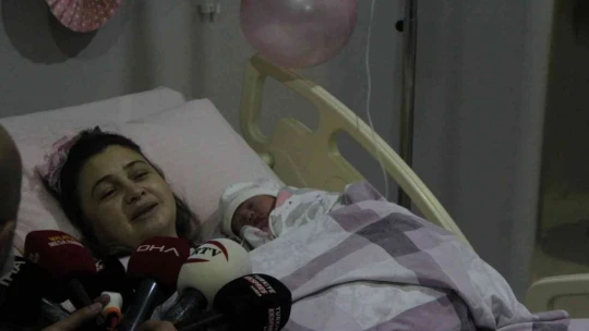 Malatya'da yeni yılın ilk bebeği 'Furkan'