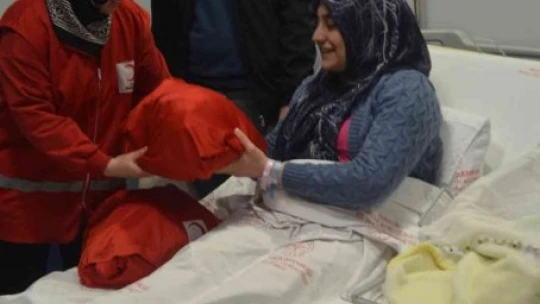 Malatya'da yeni yılın ilk bebekleri ikiz kardeşler Ayşe ve Murat oldu