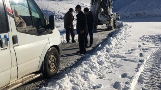 Malatya'da yoğun kar mesaisi