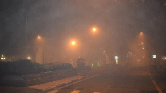 Malatya'da yoğun sis kartpostallık görüntüler oluşturdu