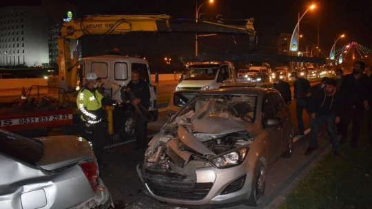 Malatya'da zincirleme kaza: 6 araç birbirine girdi