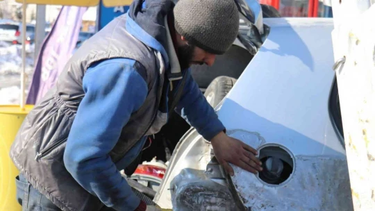 Oto tamircilerinde kar yoğunluğu