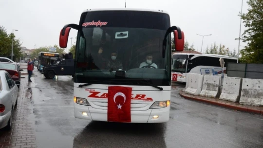 Malatya'daki PÖH'ler Barış Pınarı Harekat bölgesine uğurlandı