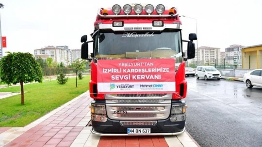 Malatya'dan İzmirli depremzedelere yardım eli