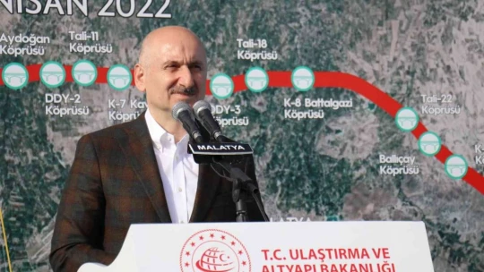 Malatya Kuzey Çevreyolu'nun 26 km'lik 1. kısmı hizmete açıldı